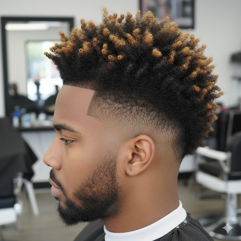 Burst Fade Mohawk