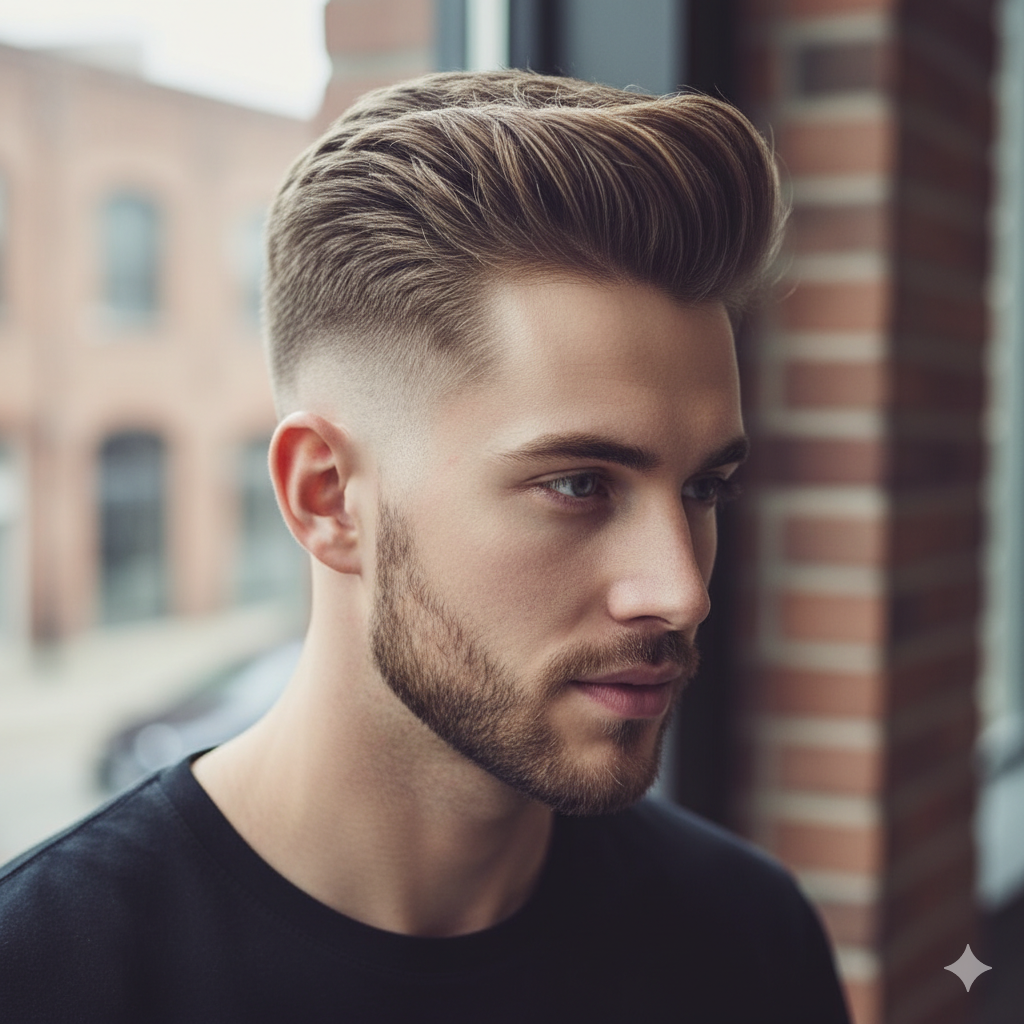 Burst Fade Pompadour