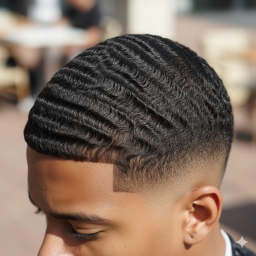 Burst Fade with Waves